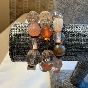 Triple Stand Beaded Bracelet